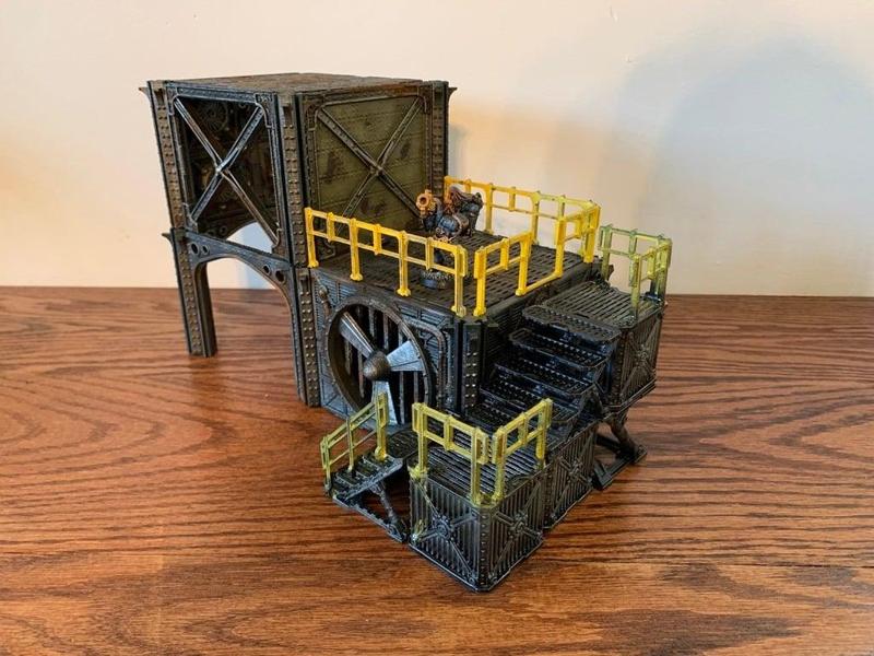 Sci-fi modular stairs for tabletop gaming