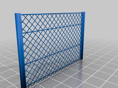 Factory warzone fence for 28/32mm figurines. 1/64