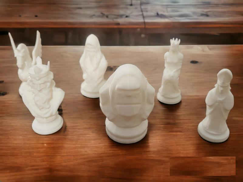 Fantasy set chess pieces