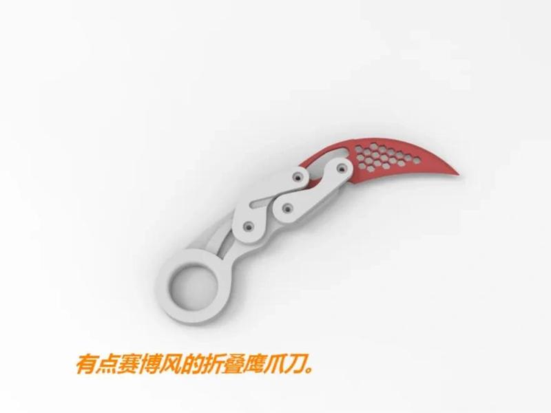 Cyberpunk Retractable Eagle Claw Knife