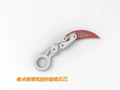 Cyberpunk Retractable Eagle Claw Knife
