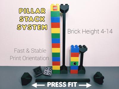 Pillar Stack System - Duplo Bricks Compatible 