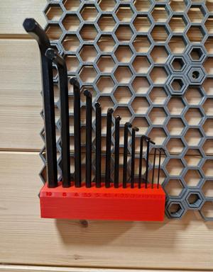allen/hex key holder - honeycomb storage wall -HSW