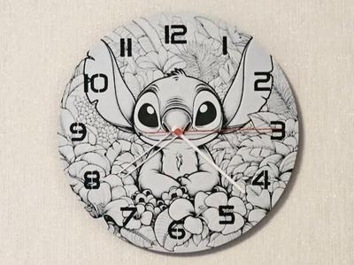 wall / desk clock Disney Stitch HueForge