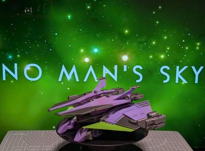 No Man's Sky Sentinel Spaceship with AMS