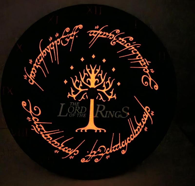 The Lord Of The Rings Clock