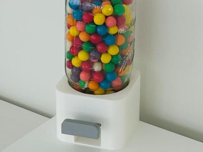 Working Jar Gumball Machine With 3D Printed Spring