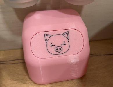Pig trash can (recycle bin, swing lid) bathroom