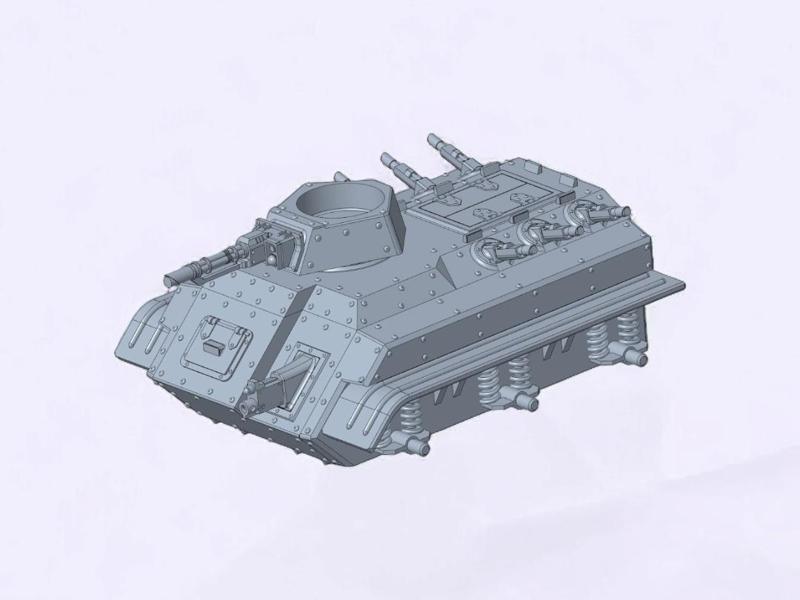 Troop transport tank w. wheels Wh40k