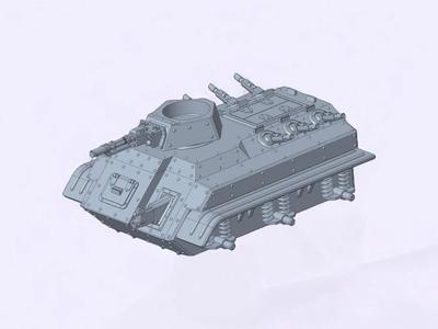 Troop transport tank w. wheels Wh40k