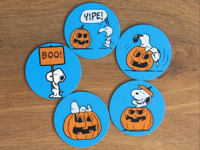 Snoopy Halloween Coaster Set / 4 color / peanuts