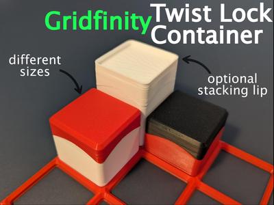 Gridfinity Twist Lock Container