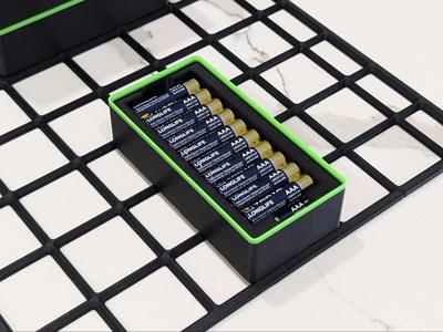3x1.5x5 Stackable Gridfinity Bin for AAA Batteries