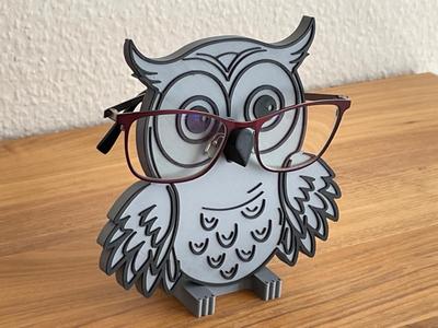 Owl glasses stand
