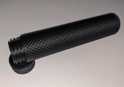Knurled Screw Case Threaded Container