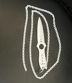 knife with long chain