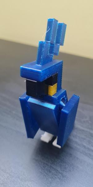 Articulated Print-in-Place Minecraft Parrot