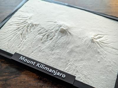 Mount Kilimanjaro 3D Miniature