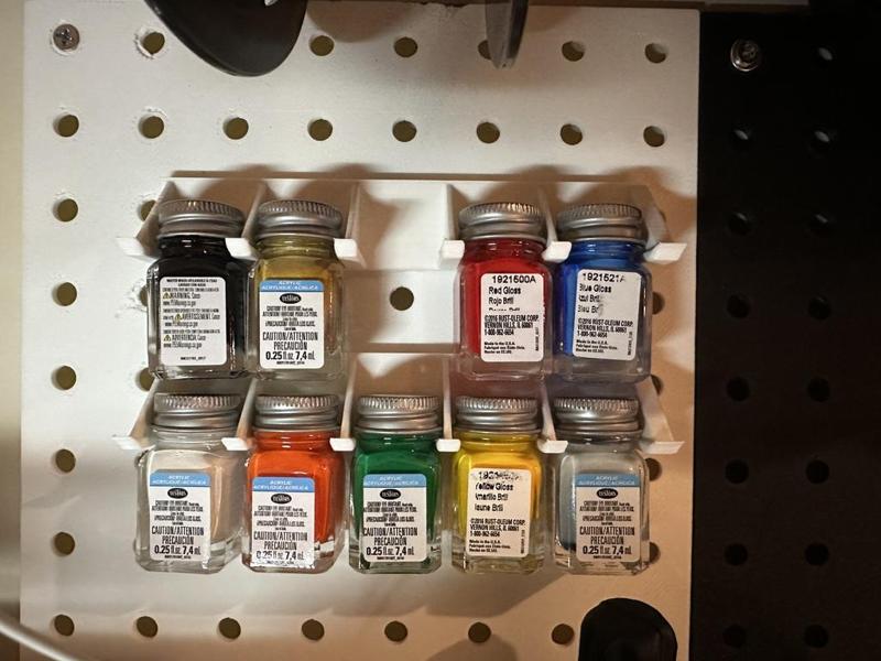 Testors Model Paint Peg Board Holder / Rack
