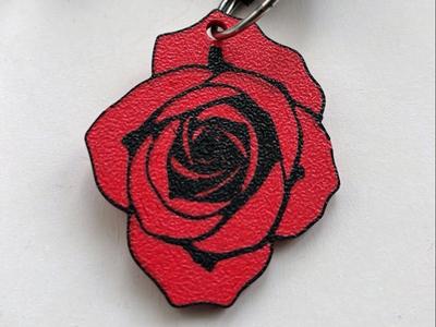Red Rose Keychain – Elegance in Your Hands