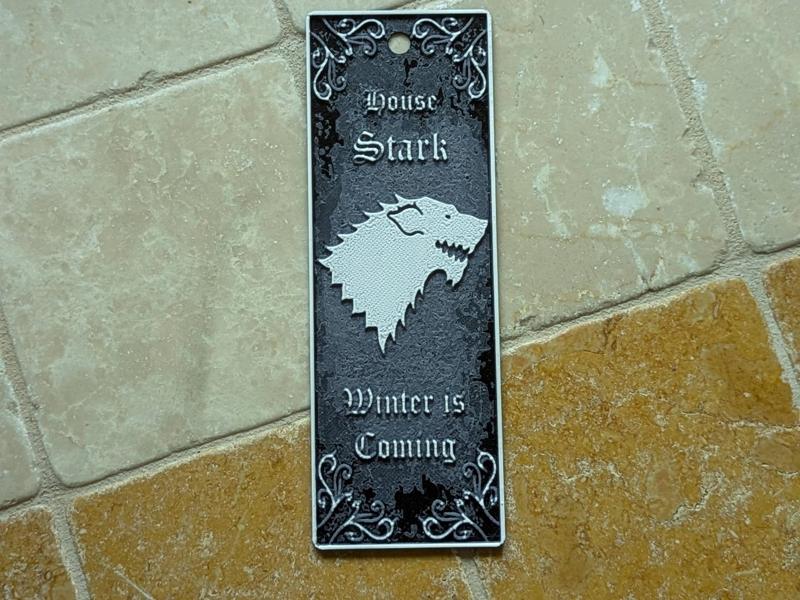 A Game of Throne Bookmark - House Stark