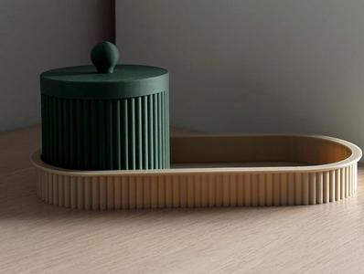 pot and tray for jewellery and other essentials  