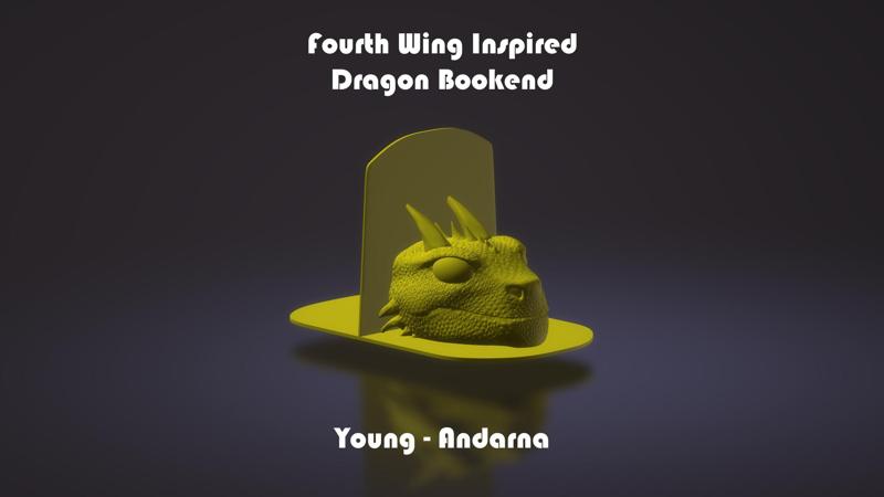 Dragon Head Book End - Young - Andarna Fourth Wing Inspired