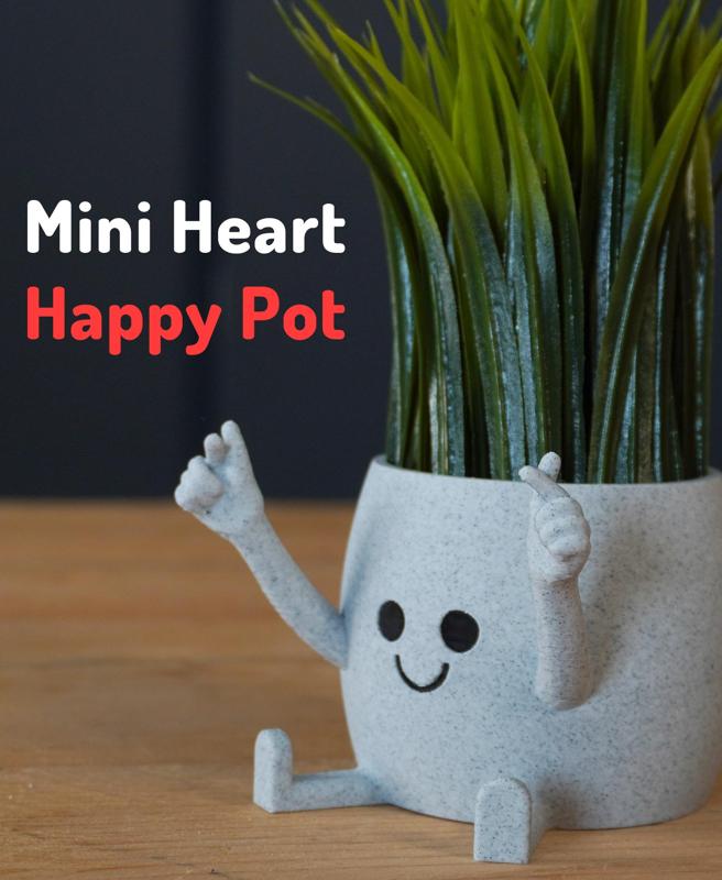 Mini Heart Happy Pot