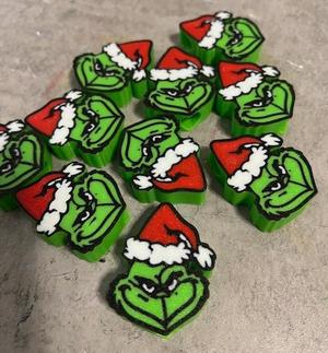 Grinch Straw topper tumbler 
