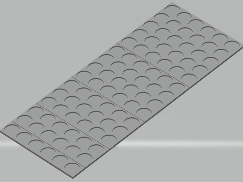 32 mm circle movement tray 6 wide