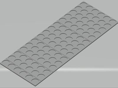32 mm circle movement tray 6 wide