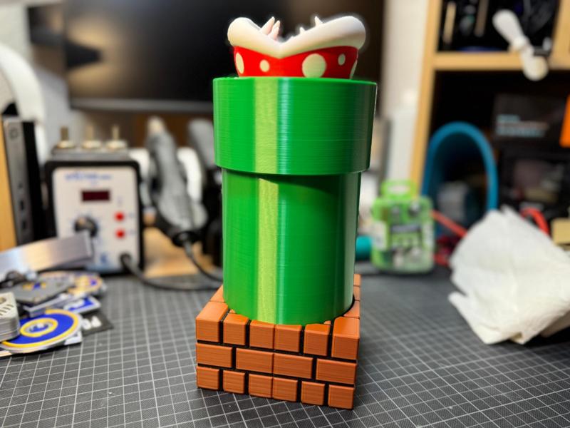 Piranha Plant Piggy Bank Tea Container Conversion