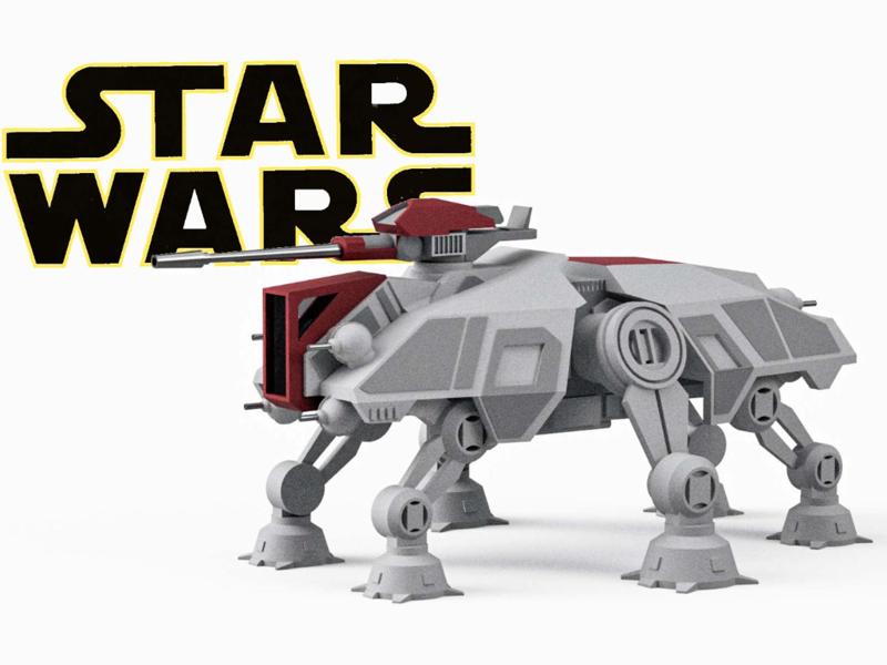 STAR WARS AT-TE military ground tank- 3D model