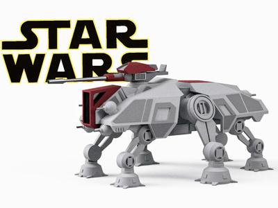 STAR WARS AT-TE military ground tank- 3D model