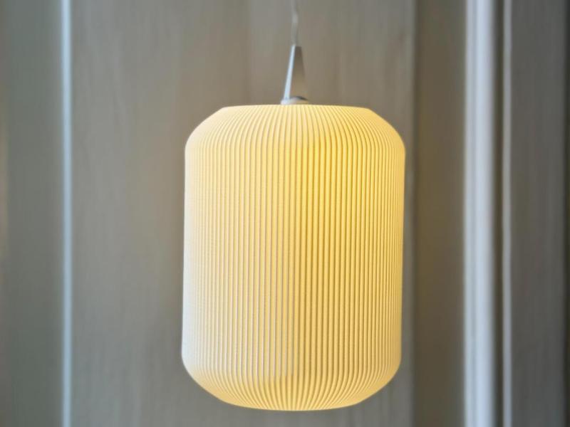 Lamp Shade - Cylinder Ripple (e.g. Herrnhuter A1)