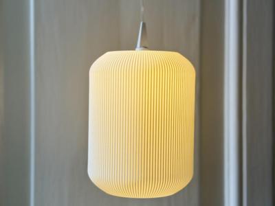 Lamp Shade - Cylinder Ripple (e.g. Herrnhuter A1)