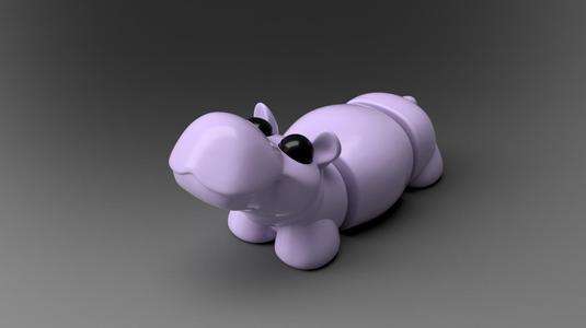 Articulating Hippo - Cute Hippo