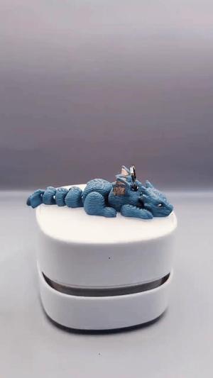Scruffed Baby Dragon Flexi Keychain