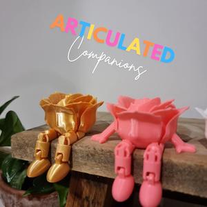 ARTICULATED ROSE ANGEL(HALO).3mf
