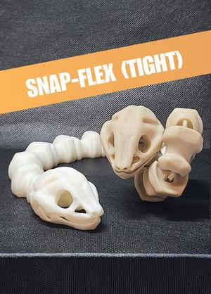 Sleek-Eyed Bone Snake (Tight) - Articulated Snap-Flex Fidget 