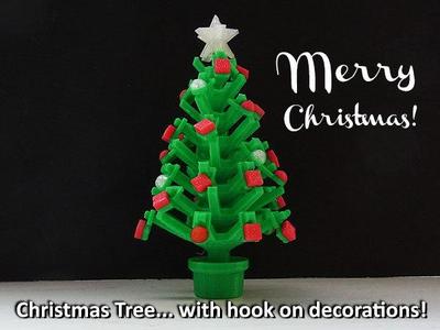 Mini Christmas Tree with hook on Decorations!