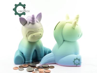 Cobotech Cute Unicorn Piggy Bank - Desk Decor - Coin Bank Gifts