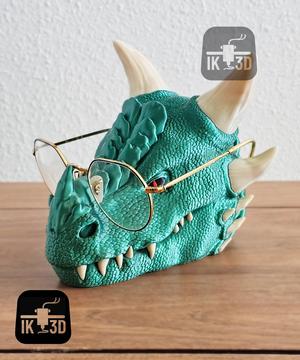 Dragon Glasses Holder / Phone Holder/ Jewelry Tray / 3MF Included / No Supports