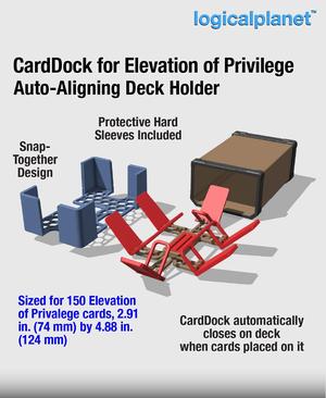 CardDock for Elevation of Privilege (EoP) - Auto-aligning Card Deck Holder and Case