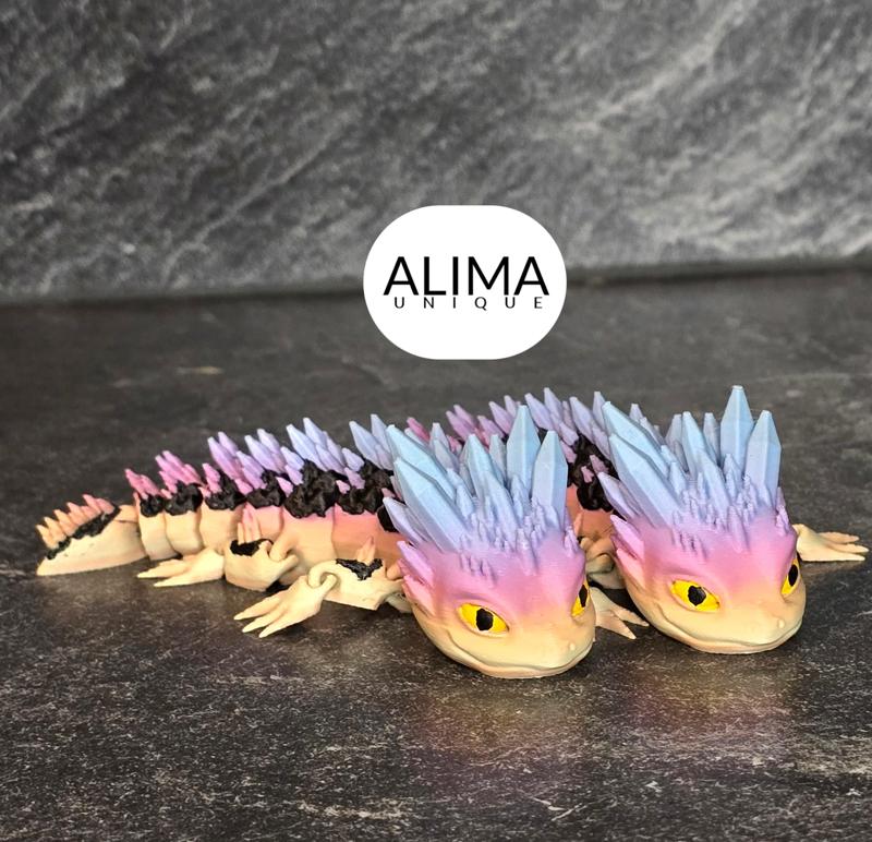 Teenage Crystal Lizard - articulated