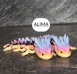 Teenage Crystal Lizard - articulated