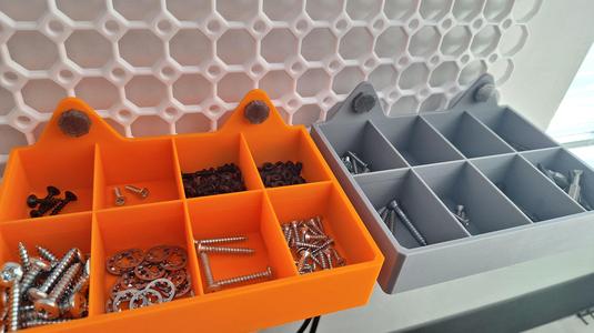 Multiboard nUTray bits n bolts - 8up.3mf