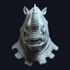 Rhinheart v2 Action Figure Head