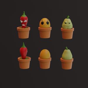 Jalapeno, Wall-out, Squash - Multicolor 