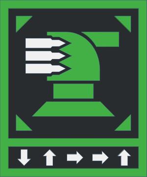 Helldivers 2 Stratagem Plaque (Machine Gun Sentry)